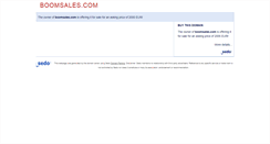 Desktop Screenshot of boomsales.com