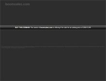 Tablet Screenshot of boomsales.com